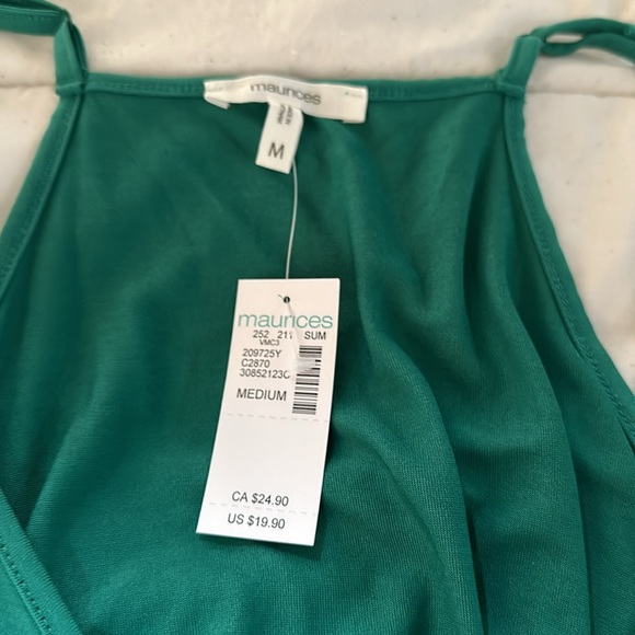 NWT Maurice’s green sleeveless top. - Picture 2 of 2